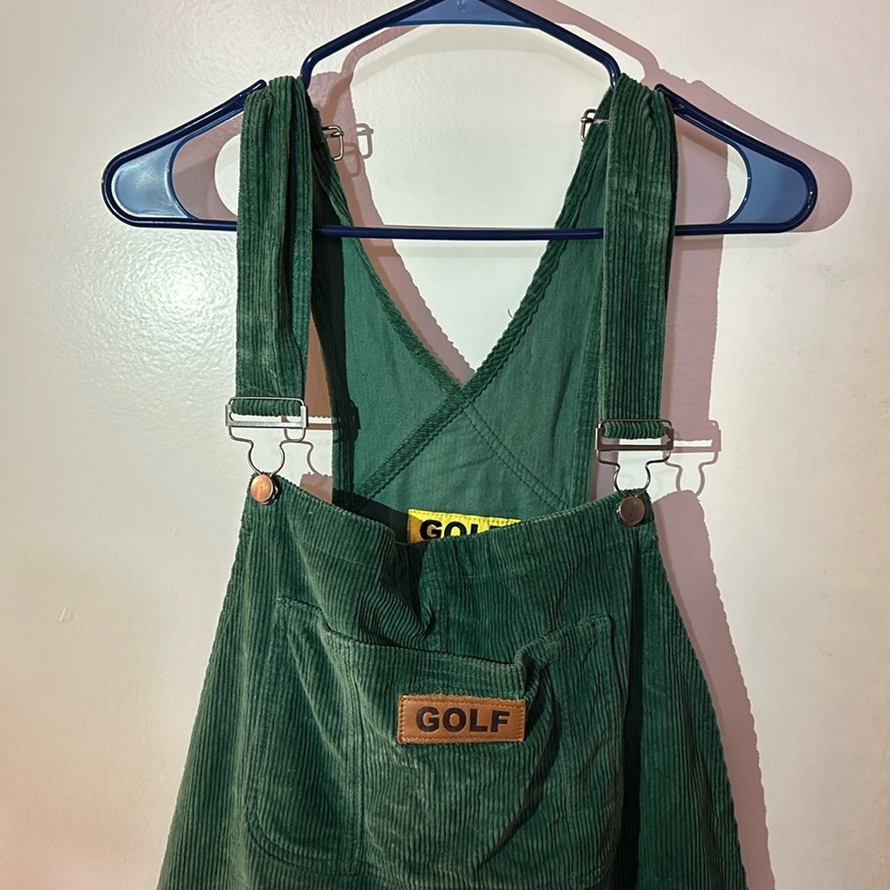 Golf Wang Green Corduroy Overalls